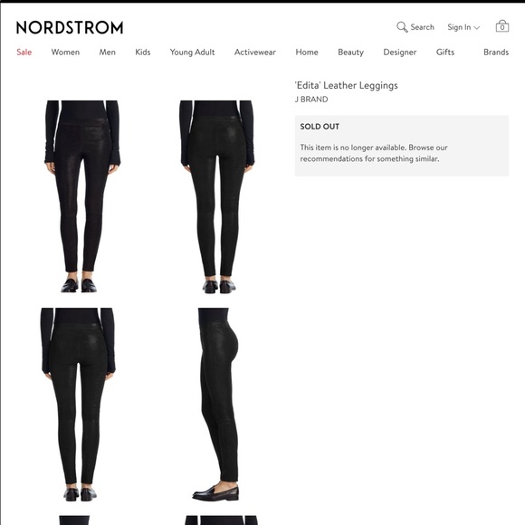 J Brand Edita black leather leggings XS - Picture 5 of 10